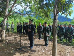 Upacara Militer Iringi Kepergian Kapten Inf Yanyan Mulyana, Danramil 1211/Singaparna