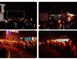 Pawai Obor memperingati tahun Baru Islam di Desa Tegallega Jadi Simbol Persatuan Umat