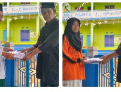 Ketua Yayasan Darussalam Garsela Bagikan Seragam Kepada Siswa Madrasah Aliyah Darussalam Garsela NU