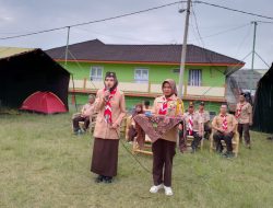 ANTUSIAS SEKOLAH DI SUKARESMI IKUTI PERKEMAHAN PRAMUKA HUT KE -63