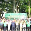 Kodim 0611/Garut Pimpin Karya Bakti Pembersihan Situ Bagendit, Kerahkan Puluhan Rakit
